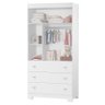 Berço Americano e Guarda Roupa Infantil Katatau Branco Acetinado com Colchão Gazin – Reller - 4