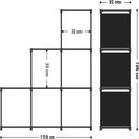 Ver imagem 6 de Estante Modular Multiuso para Casa Sala Quarto Banheiro