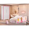 Quarto Infantil Princesa com Cama e Guarda-Roupa - 1