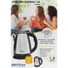 Chaleira Elétrica Britânia BCH02PI - 1,8L - Desligamento Automático - Preto e Inox Voltagem:220V - 10
