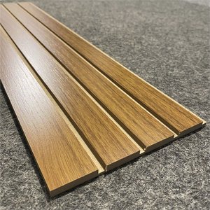 Kit 5 Placas Madeira Painel Ripado Freijó Mdf Autocolante