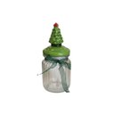 Ver imagem 1 de Pote de Vidro Arvore Natal com Tampa 300ml 16,7cm Florarte