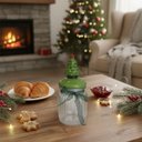 Ver imagem 3 de Pote de Vidro Arvore Natal com Tampa 300ml 16,7cm Florarte