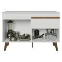 Ver imagem 4 de Balcão de Cozinha com 2 Portas e 1 Gaveta 120 cm Branco Pieta Madesa