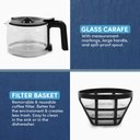 Ver mais imagens de Elite Gourmet Ehc9420 Cafeteira Elétrica 5-cups, Aço Inoxidável