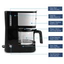 Ver imagem 2 de Elite Gourmet Ehc9420 Cafeteira Elétrica 5-cups, Aço Inoxidável