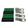 Terminal Olhal Com Termoretratil A/p 21mm Pacote Com 5 Pares CONCEPTKITS Terminal Olhal 21mm Preto e - 2