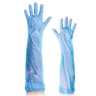 Luva Polietileno Longa Azul Pacote com 100 Unidades - Volk - 1