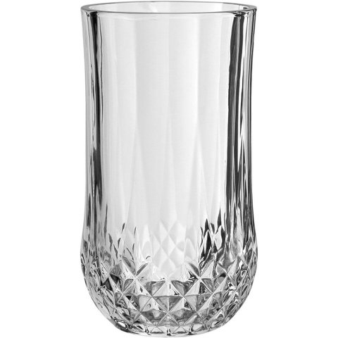 Jogo 6 Peças Copo Alto de Vidro 320ml Transparente 13x7x7cm Água Suco Drinks Bar