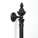 Ver imagem 3 de Puxador Duplo Classic 260mm Preto Fosco Porta Pivotante Correr Passagem Madeira Vidro Rustico