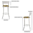 Ver imagem 2 de Banqueta Bistro para Bar, Cozinha, Balcão em Alumínio e Fibra Tc Zanutto 5 Unidades Marmore