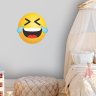 Adesivo de Parede Emoji Chorando de Rir - 2