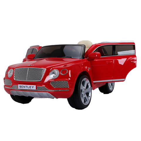 Mini Bentley Bentayga Vermelho Carro Elétrico Infantil a Bateria para Crianças Motorizado Menino Men