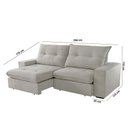 Ver imagem 6 de Sofá Athenas Veludo 02 Módulos 100 Cm B25cm Meu Sofá Online