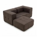 Ver imagem 2 de Sofá Modular 2 Lugares com Apoio de Pés Kappesberg Boucle Marrom
