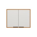 Ver imagem 1 de Armário Suspenso 2 Portas 1 Prateleira 80cm Ravena - Freijó Uv/off Acetinado Poliman