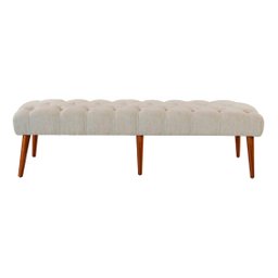 Recamier Rubi 1,80m Suede Bege - Dominic Decor - 1