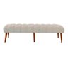 Recamier Rubi 1,80m Suede Bege - Dominic Decor - 1