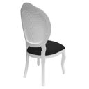 Ver imagem 2 de 4 Cadeira Medalhão Madeira Entalhada com Tela Telinha Palhinha Poltrona Natural Provençal Indiana de