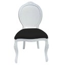 Ver imagem 3 de 4 Cadeira Medalhão Madeira Entalhada com Tela Telinha Palhinha Poltrona Natural Provençal Indiana de