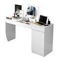 Ver imagem 1 de Mesa Escrivaninha Klein com Espelho/ Nicho Organizador Branco - Bela Móveis