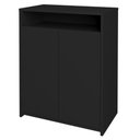 Ver imagem 1 de Balcao 2 Portas com Nicho 60 cm Preto Artany