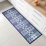 Passadeira de Cozinha Azulejo 140x44cm - Uzoo Passadeira Cozinha 140x44cm Azulejo Azul S19_222-01j - 2