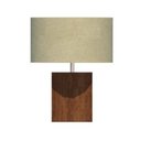 Ver imagem 1 de Abajur Fox Lustres 5311 Clean 52x40x40cm Madeira, Mdf e Cúpula de Tecido 1xe27 Cor:calico