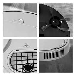 Aspirador de Pó Robô Redondo Inteligente - Branco - 5