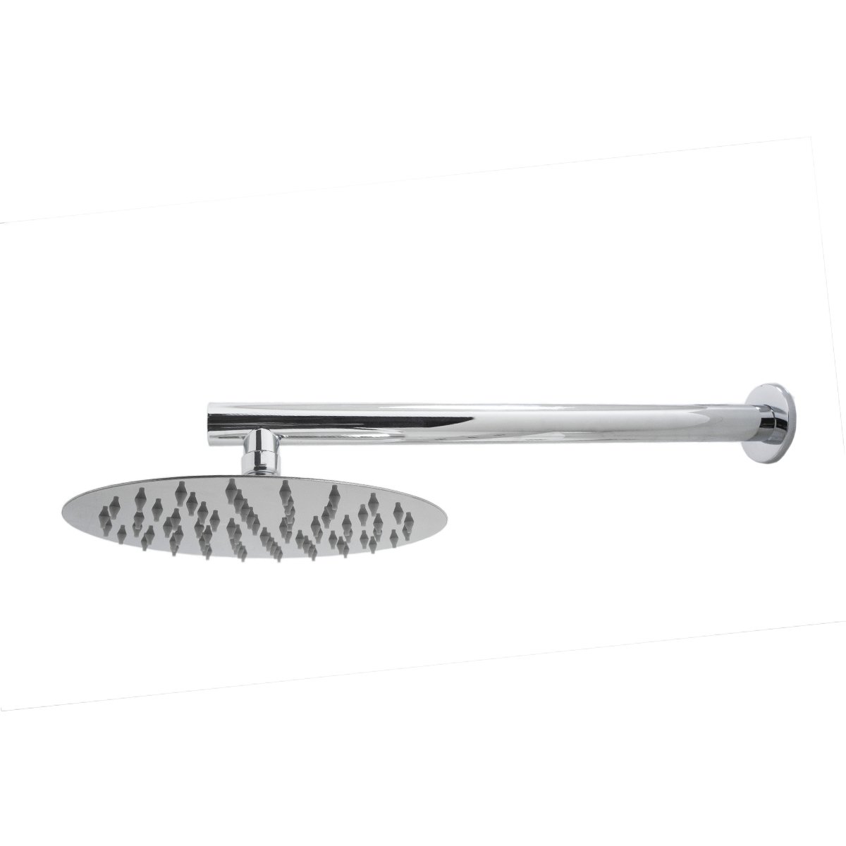 Chuveiro Ducha Redondo em Aço Inox 20cm X 20cm Solar ou a Gás - 1