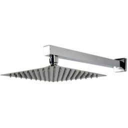 Ducha Chuveiro  Quadrada Cromado Solar Ou a Gás Inox  Com Braço 30 x 30 Cm - 1