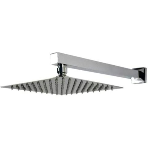 Chuveiro Luxo Quadrado 20 x 20 CM Com Braço