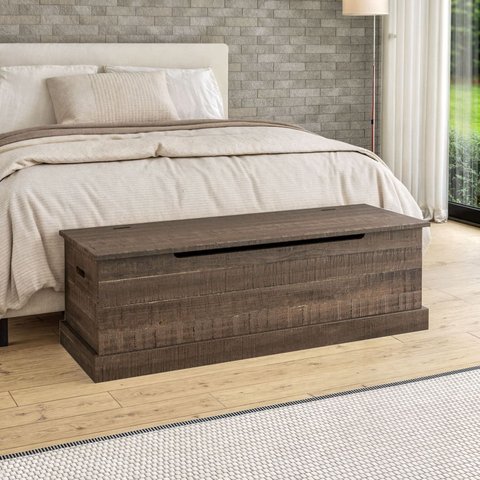 Baú Multiuso 90cm - Madeira Maciça Expresso