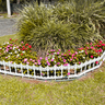 Kit 1 Metro Cerca Decorativa Plástica Estilo Ferro Fundido Grande Lançamento Jardim - Branca - 4