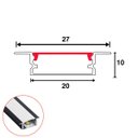 Ver imagem 3 de Perfil Alumínio Embutir P/ Led 200cm Preto 200cm