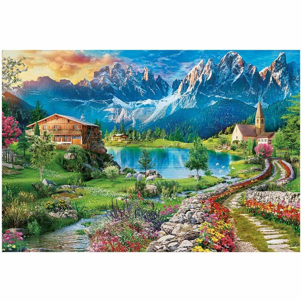 Quebra-Cabeça - Puzzle - 6000 peças - Alpes Italianos - Grow - 2