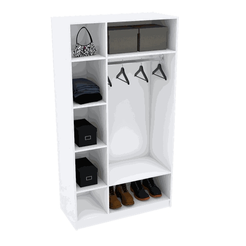 MODULO CLOSET LOJA OU CASA M98.2021.B (CABIDEIRO) MUNDI MOVEIS