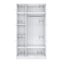Ver imagem 4 de MODULO CLOSET LOJA OU CASA M98.2021.B (CABIDEIRO) MUNDI MOVEIS