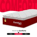 Ver imagem 4 de Colchão Solteiro Comfort Class Pillow Top 28x88x188cm - Vinho- e-Shop Casa