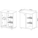 Ver imagem 3 de Balcão Fruteira Multiuso com 1 Porta Multimóveis CR20000 Branco