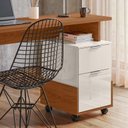 Ver imagem 2 de Mesa para Escritório Estudos 2 Gavetas 138cm Alessa M1 Lukaliam Jequitiba/off White