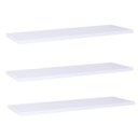 Ver imagem 1 de Kit Com 3 Prateleiras Brancas 60x20cm Com Suporte Invisível