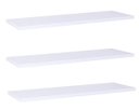 Ver imagem 1 de Kit Com 3 Prateleiras Brancas 60x20cm Com Suporte Invisível