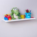Ver imagem 3 de Kit Com 3 Prateleiras Brancas 60x20cm Com Suporte Invisível