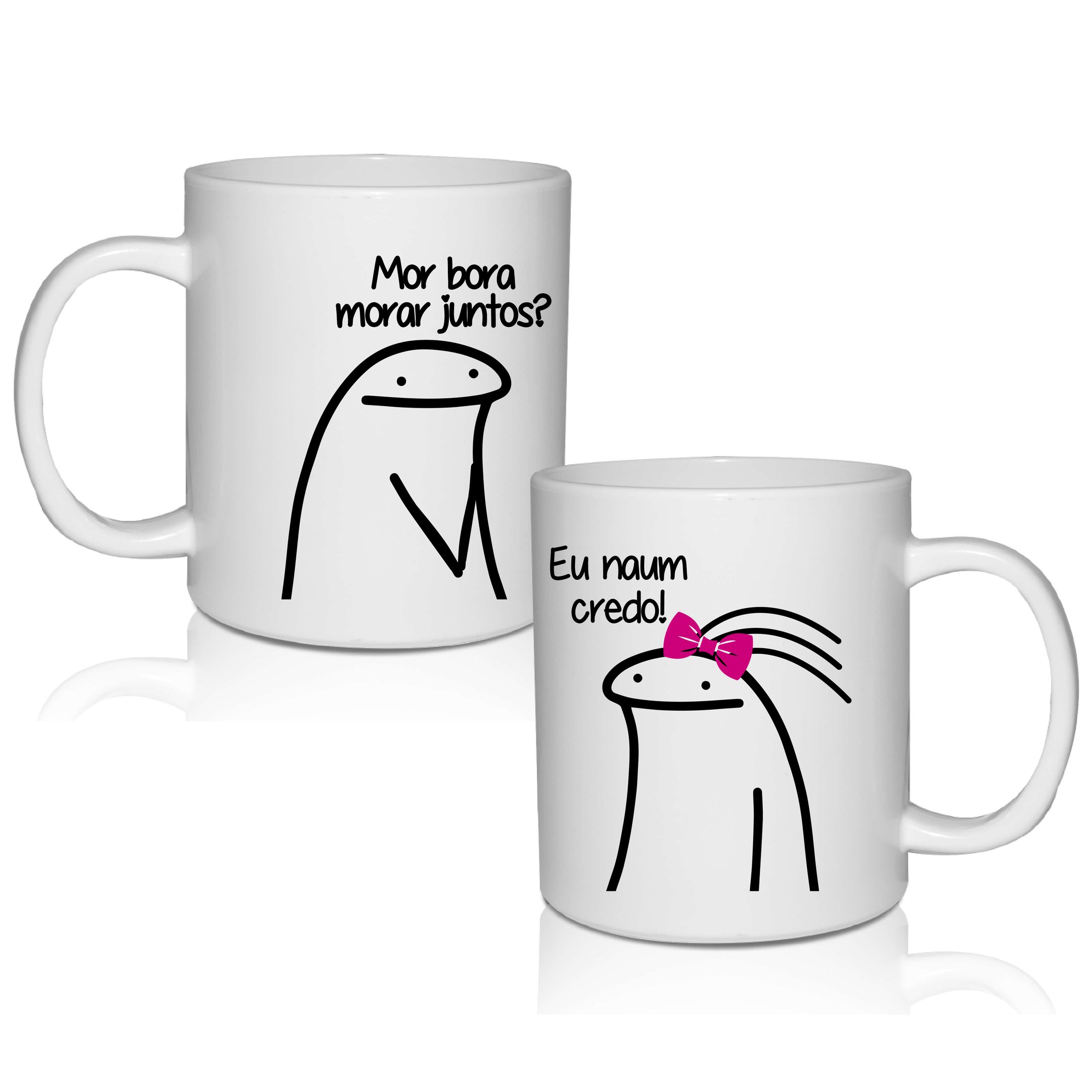 Caneca Casal Meme Flork - 1