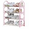 Organizadora de Calçados 4 Andares Sapateira Cor Rosa - 1
