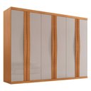 Ver imagem 2 de Guarda-Roupa Casal 100% MDF com 6 Portas e 6 Gavetas 273cm Multimóveis CR35530 Madeirado/Off White