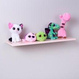 Prateleira Rosa 40x20cm Com Suporte Invisível - 2