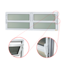 Ver imagem 2 de Basculante Alumínio 2 Seções 40 x 240 Elite V.Boreal Branco Brimak