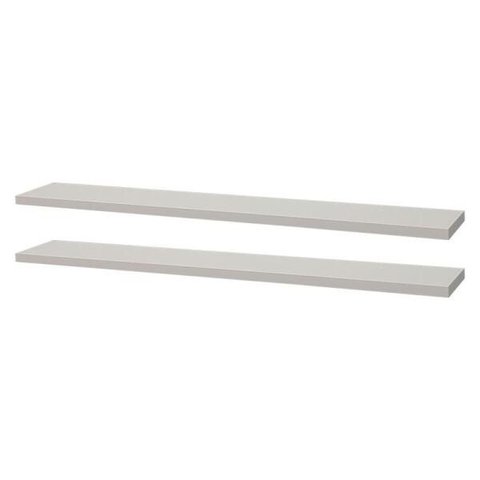 Kit 2 Prateleiras 70 x 10cm Branca Suporte Invisível